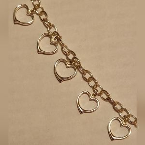 Silver Heart Charm Bracelet